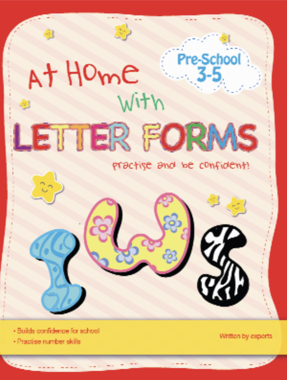 At Home with Letter forms ( pre-school 3-5 )